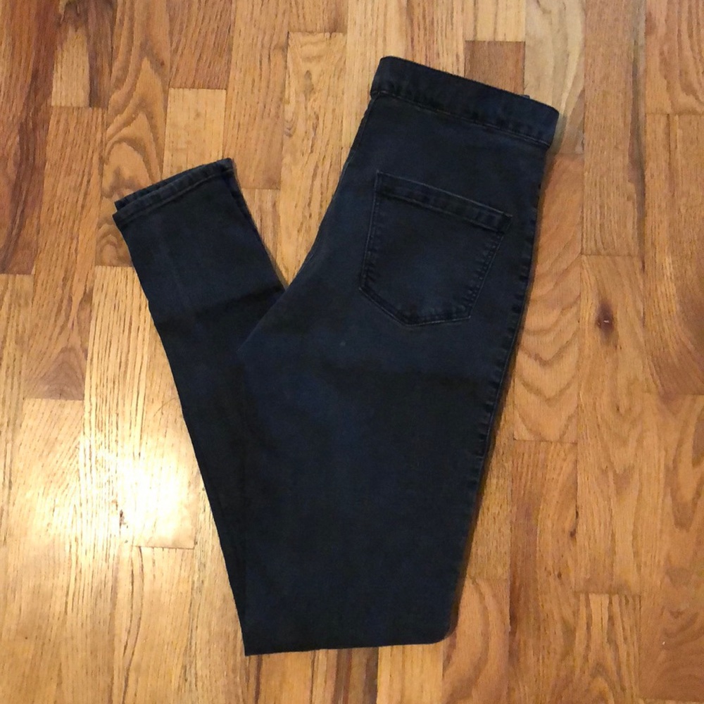 Topshop Joni High Waist Ripped Skinny Jeans